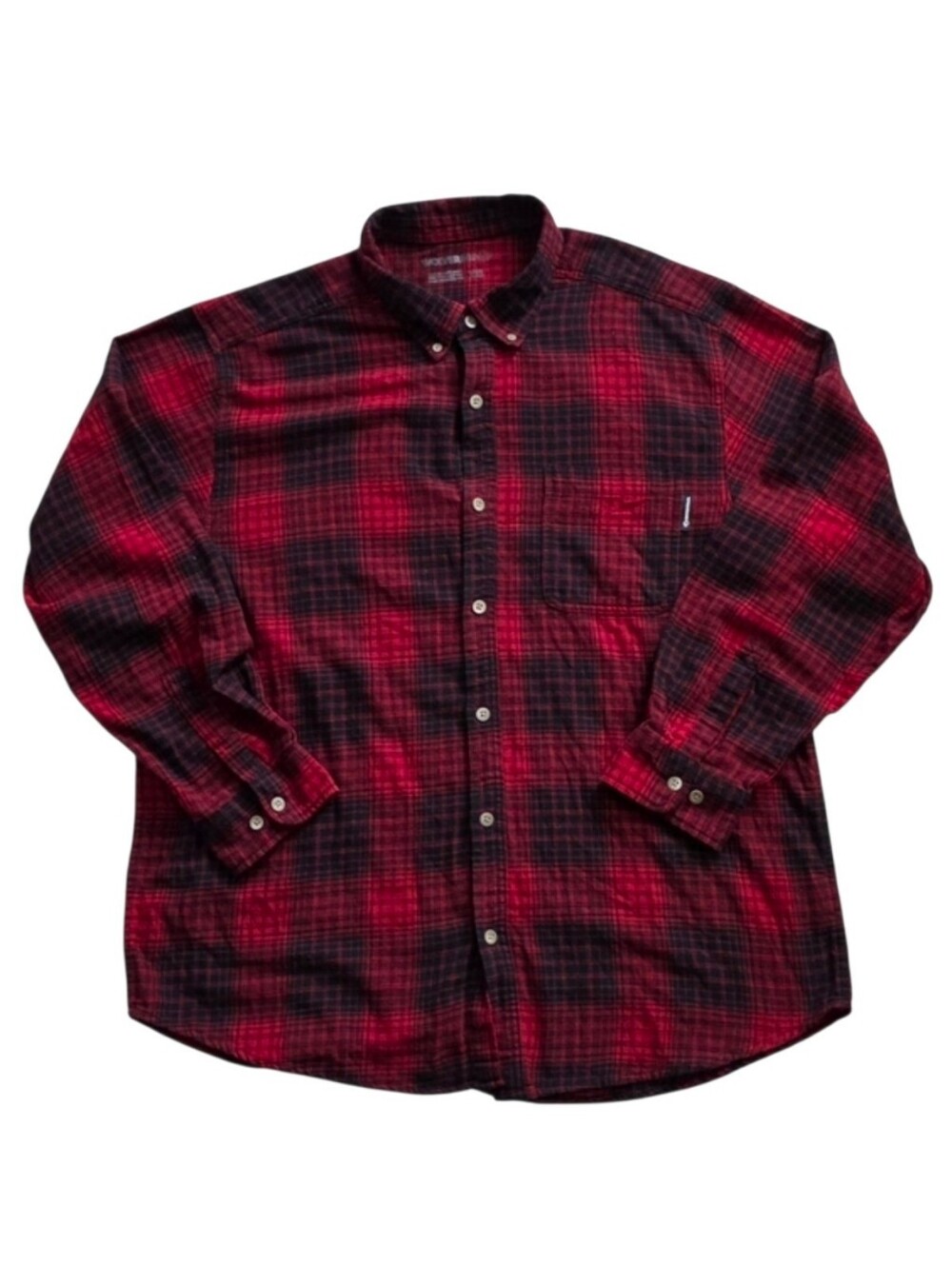 Wolverine 2XL Red Black Plaid Flannel Shirt Rugged Outdoor Quality XXL